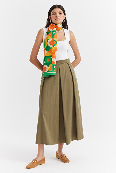 PAULMARK Women's Loose Fit Casual Skirt with Pockets