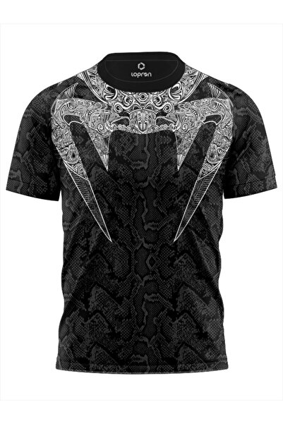 Lopron Yılan Desen UFC Antreman Forma Gym UFC tişort SIMIKE DESING t-shirt