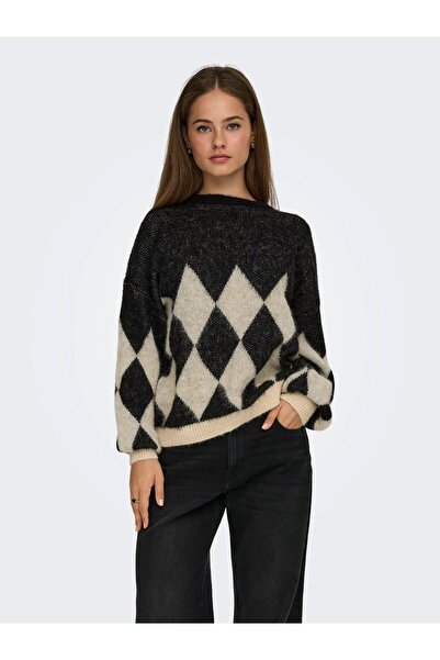 ONLY 15353226 Onlnoeme Life Ls Jq O-Neck Knt