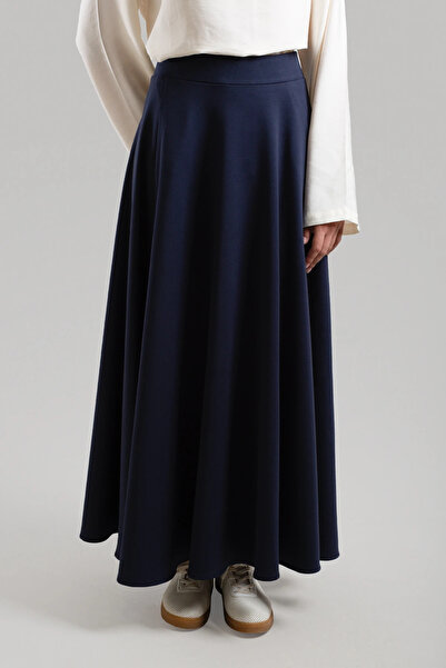 Lemaye Еластична плисирана пола - тъмно синьо