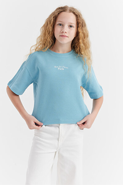 PAULMARK Țesătură Waffle pentru fete tricou