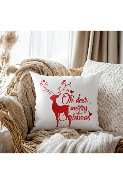 Evmila Калъф за възглавница с еленски мотив, 43x43 см, двустранно отпечатан, ...