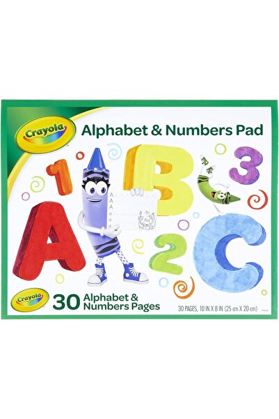 Generic Alphabet Pad, Tracing Worksheets, 30 Pages, White, 10 x 8 Inches
