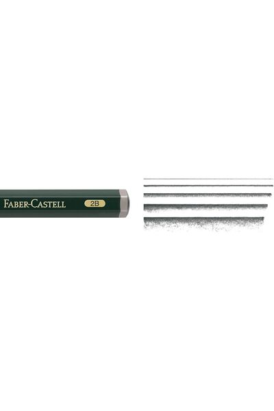 Generic Faber-Castell 9000 Jumbo Graphite Pencils 2B (Pack of 6)