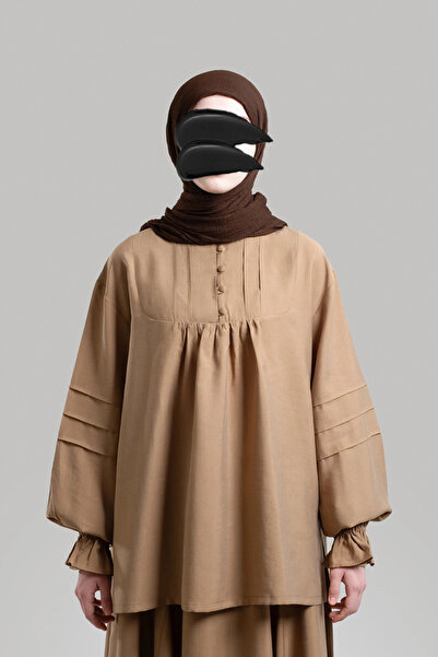 Lemaye Ribbed Tenselsoft Tunic - Milk Coffee