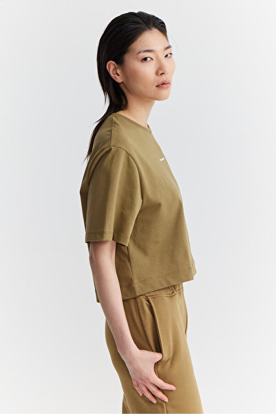 PAULMARK Women's Letter Print Short T-Shirt