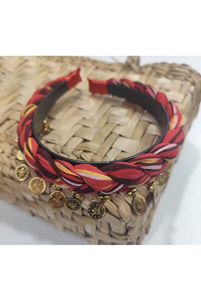 DİNÇLER TEKSTİL Girl's Black Sea Keşan Taç with Evil Eye & Lyre Sequins