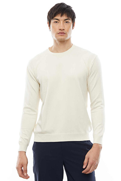 PAULMARK Men's Oversize Crew Neck Knitwear Sweater