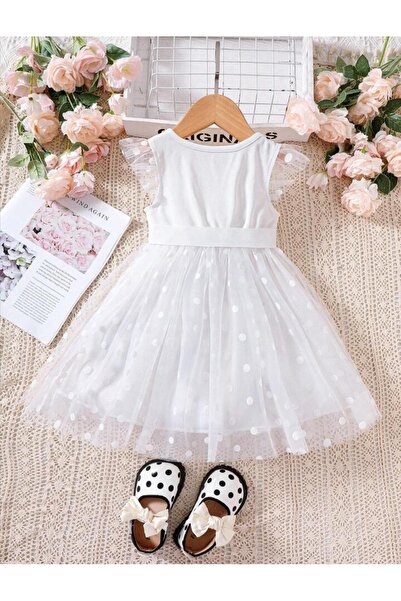 OEM White Dress Girls 4 years, 104 cm