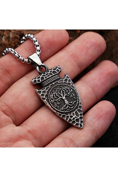 Viking Nordic Mythology Raven Tree of Life S+ Quality 316L Stainless Steel Non-Tarnish Necklace