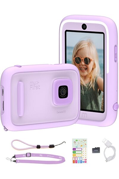 myFirst Camera 50 | AI Assisted Kids Camera, 20MP, Selfie-Light, WiFi - Blue