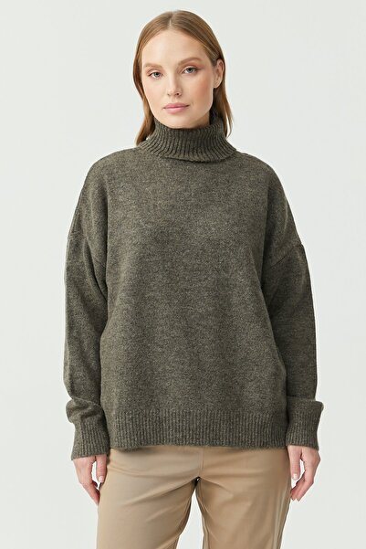 PAULMARK Women's Oversize Turtleneck Sweater