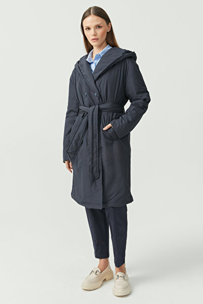 PAULMARK Γυναικείο παλτό με κουκούλα