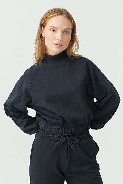 PAULMARK Γυναικείο μπλουζάκι με ελαστικό άκρο φούστας