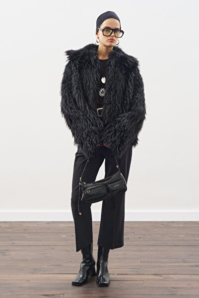 Manuka Mara Fur Jacket Black
