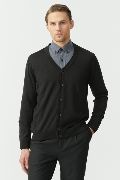 PAULMARK Ανδρική ζακέτα με κουμπιά με λαιμόκοψη σε σχήμα V