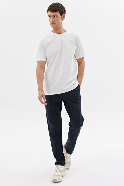 PAULMARK Men's Sweat Bottom with Front Seam Detail