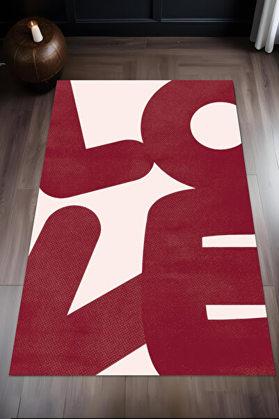 Liriya Makinede Yıkanabilir Dijital Baskı Kaymaz Taban Salon Mutfak Yolluk Ço...