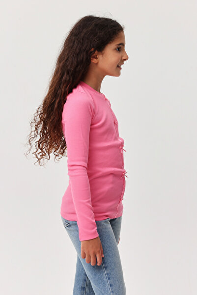 PAULMARK Μπλούζα με λεπτομέρεια κορδέλας για κορίτσια