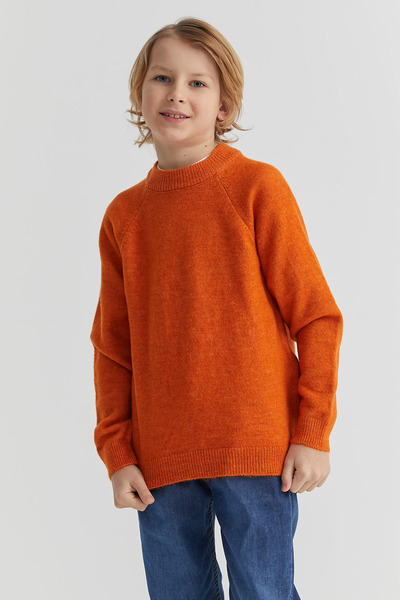 PAULMARK Πλεκτό πουλόβερ για αγόρι με λαιμόκοψη