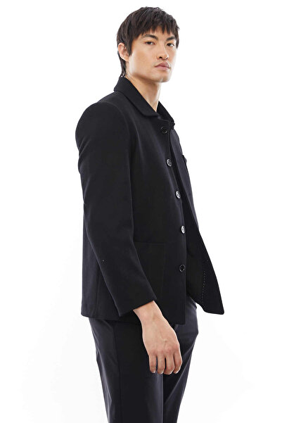 PAULMARK Men's Slim Short Cashmere Jacket