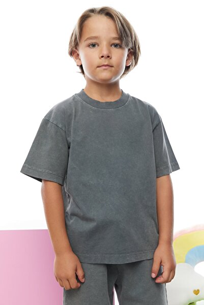 PAULMARK Boy's Vintage Detailed T-Shirt