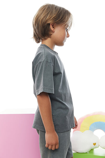 PAULMARK Boy's Vintage Detailed T-Shirt