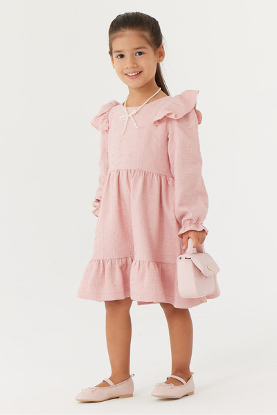 PAULMARK Rochie pentru fetiță cu mânecă lungă