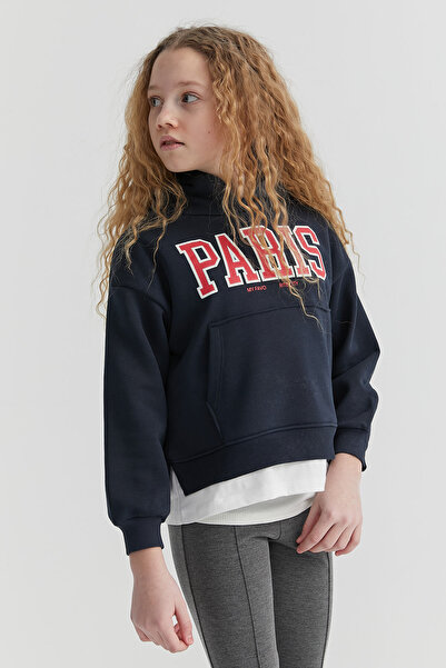 PAULMARK Дівчача футболка з написом «Paris»