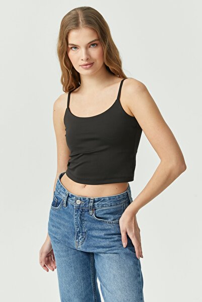 PAULMARK Body scurt pentru femei cu bretele din frânghie