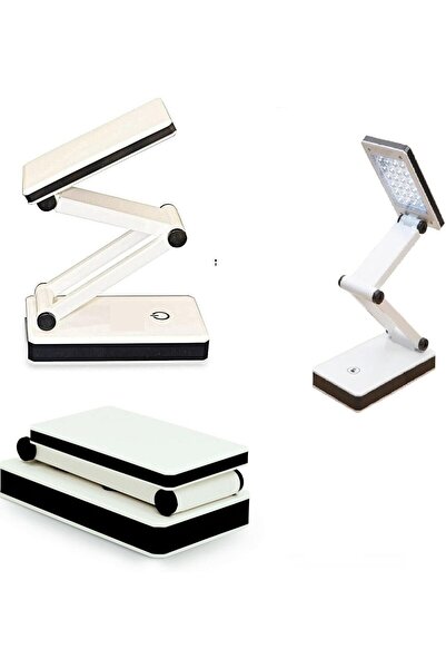 fitto LED Table Lamp, Rechargeable, Two Brightness Levels, for Reading, USB Emergency Light, Blue