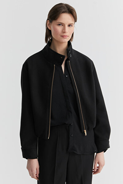 PAULMARK Women's Collar Detailed Slim Coat