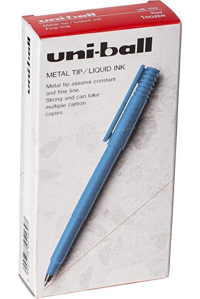 genernic Uni-ball (Mitsubishi) Liquid Ink Rollerball Pen, Metal Ball Tip, 12 pcs, Red