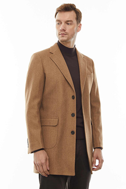 PAULMARK Ανδρικό κοντό παλτό από κασμίρ