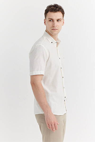 PAULMARK Ανδρικό κοντομάνικο πουκάμισο κανονικού τύπου