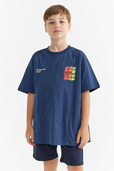 PAULMARK Băiatul este un băiat cu imprimeu detaliat tricou