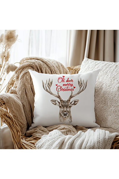 Evmila Калъф за възглавница с еленски мотив, 43x43 см, двустранно отпечатан, ...