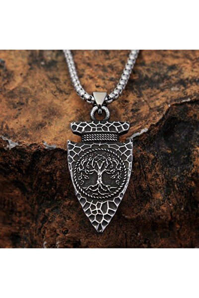 Viking Nordic Mythology Raven Tree of Life S+ Quality 316L Stainless Steel Non-Tarnish Necklace