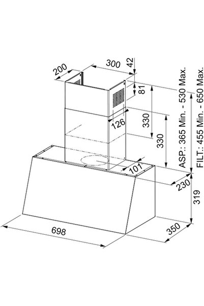 Franke Classıc Line Nero Ankastre Set (FCO 70 ONYX NERO Davlumbaz-FCH 604 3G TC C NERO Ocak-FCO 86 H