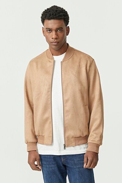 PAULMARK Men's Suede Bomber Slim Jacket