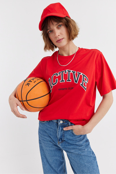 PAULMARK Γυναικείο μπλουζάκι με τύπωμα Basic