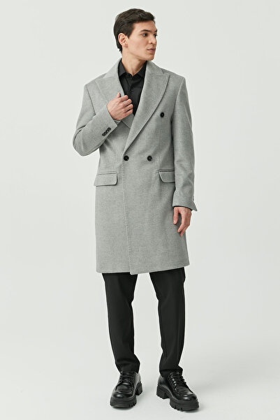 PAULMARK Men's Swallow Collar Coat