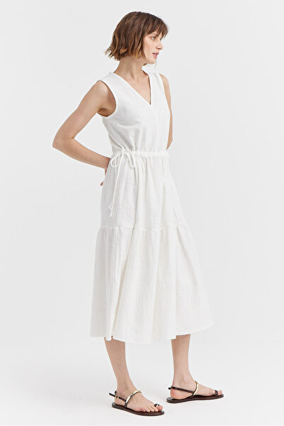 PAULMARK Жіноча сукня середньої довжини з текстурою