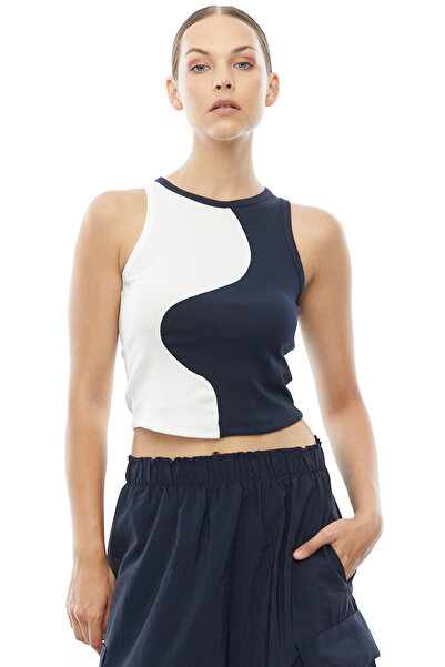 PAULMARK Γυναικείο κορμάκι με αντίθεση χρωμάτων