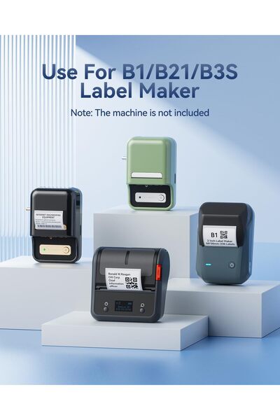 NiiMbot B1/B21 Self-Adhesive Label Tape 40×60mm, Thermal Printer Sticker Paper, 125 Labels, White