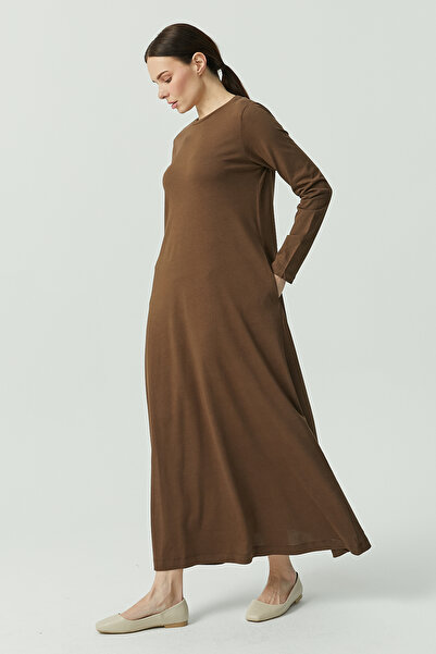 PAULMARK Women's Long Basic Dress