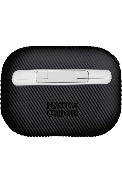 Native Union Curve AirPods Pro Case - Silicone, Wireless Charger Compatible (Black)