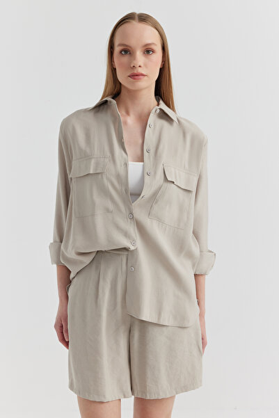 PAULMARK Γυναικείο πουκάμισο με τσέπη