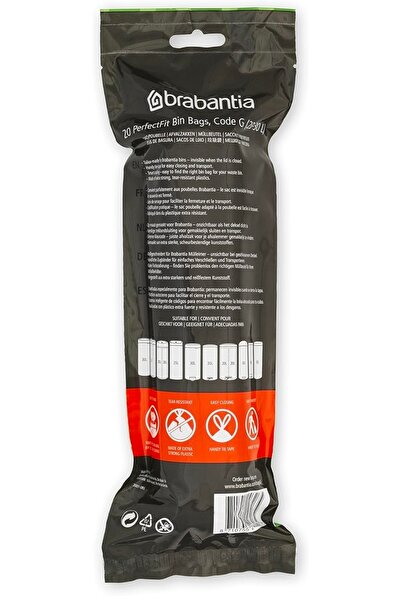 Brabantia Bin Bags Size G 23-30 Litre Bin liners (60 Bags in Total)