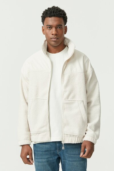 PAULMARK Ανδρικό παλτό ψηλός λαιμός με απαλή υφή